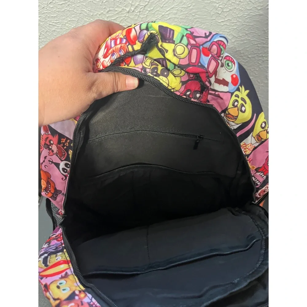 Five Nights at Freddys FNAF All Over Print Backpack Multicolor Video Game Bag